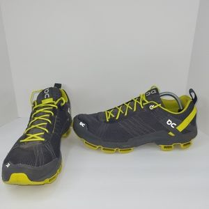 On Cloud Men Shoes 11.5 US Cloud Surfer Jungle Lime Green & Gray